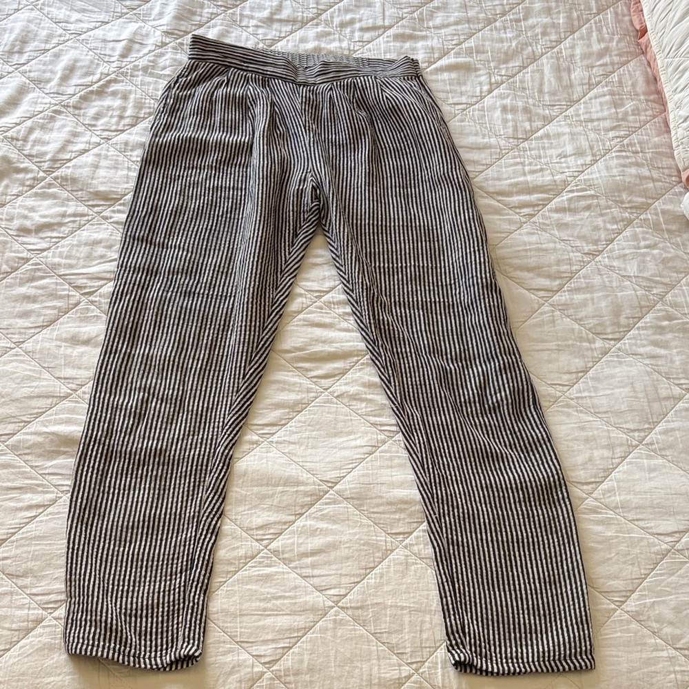 Bel Kazan Black and White Stripe Pants size S